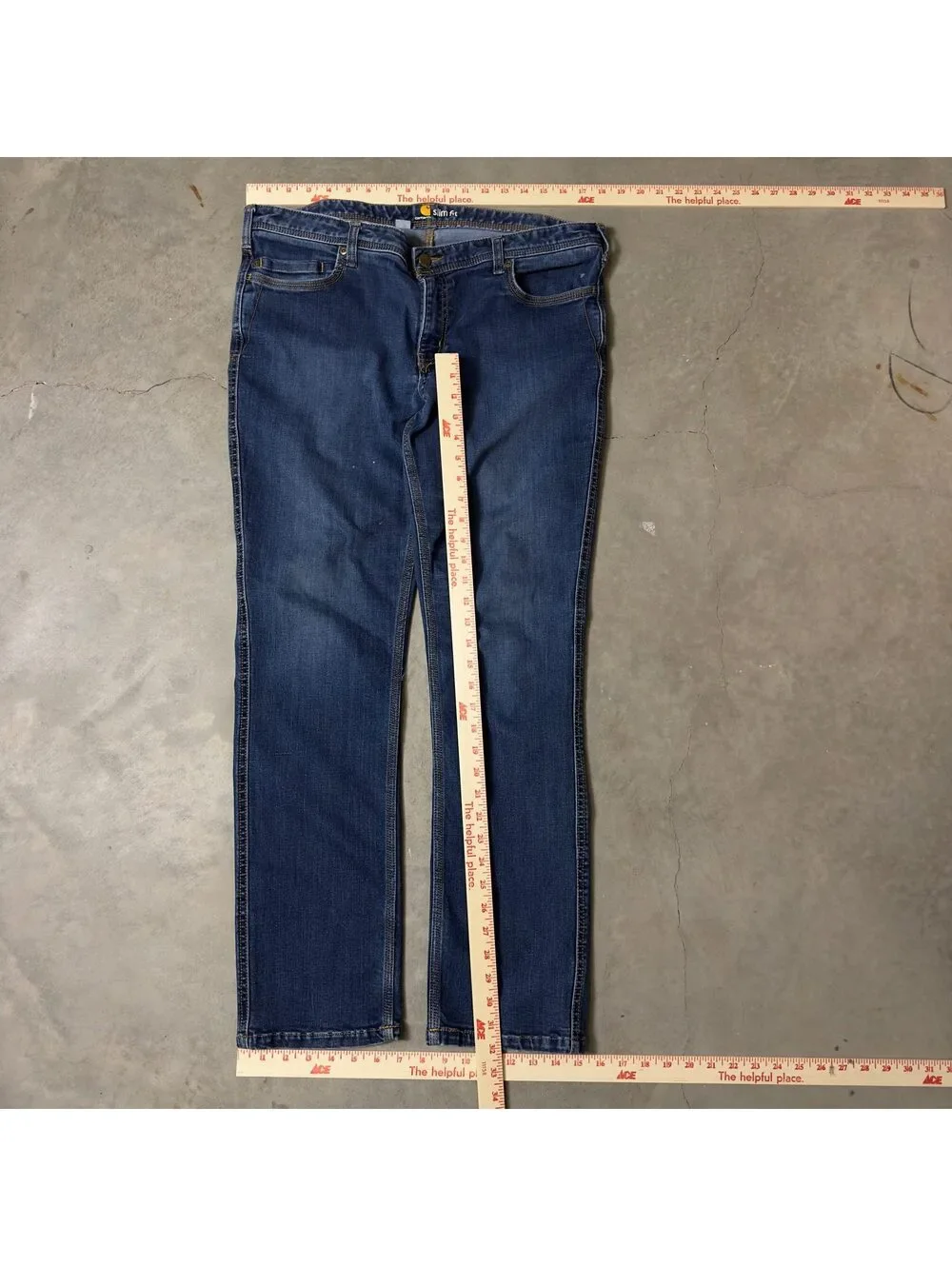 Carhartt Slim Fit Jeans Kids Size 18 Regular Blue
